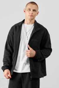 Толстовка мужская "Алтай-1" флис (р-ры: 48-58) черный