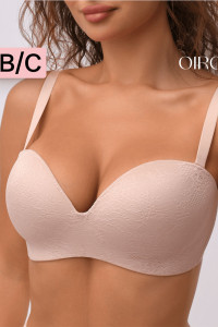Бюстгальтер женский OIRO без косточек 1317006 Snowdrop бежевый