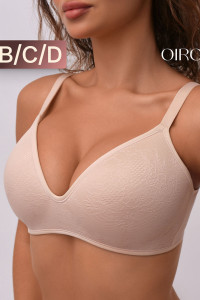 Бюстгальтер женский OIRO без косточек 1317007 Snowdrop бежевый