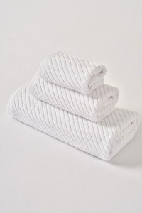 Набор махровых полотенец "Silken Wave" белый 3 шт.