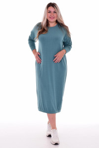 Платье женское Ф1072 лапша (последний размер) зеленый 48,50