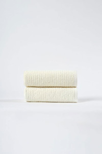 Набор махровых полотенец "OZ Полоса" нежно-бежевый 2 шт.