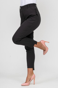 Брюки женские 1618/1 барби (последний размер) черный 44,46,48,52,54