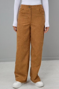 Брюки женские "Вельвет Б" вельвет (последний размер) бежевый 60