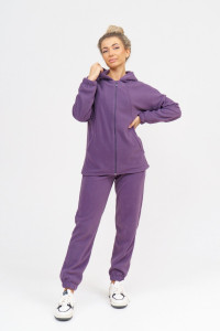 Костюм двойка женский 964 флис пенье антипилинг (последний размер) фиолетовый 46,48,56