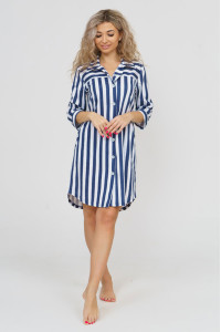 Халат женский 433 кулирка (последний размер) полоса 52,54