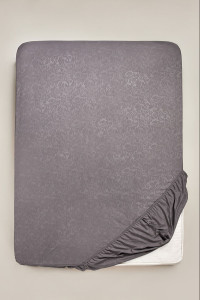 Простыня на резинке полисатин ПС-графит