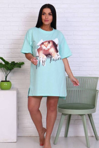 Туника женская Т-49 кулирка (последний размер) ментол 48