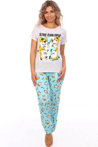 Костюм двойка женский КД-427 кулирка (последний размер) серый 56