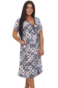 Халат женский Х-359 кулирка (последний размер) серый 52