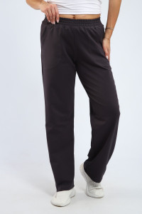 Брюки женские М106 футер с лайкрой (р-ры: 48-62) темно-серый