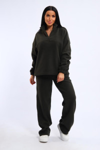 Костюм двойка женский 01061 флис (р-ры: 46-60) хаки