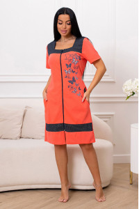 Халат женский "Янина" кулирка (р-ры: 48-58)