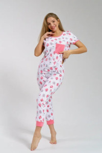 Пижама женская "Веста" 1341 кулирка (последний размер) чашки 44,46,48