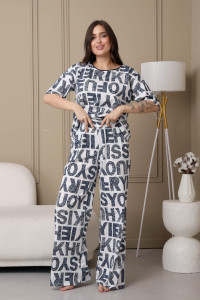 Пижама женская "Белла" 1324-5 кулирка (последний размер) белый 58,60