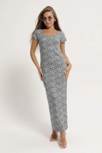 Платье женское "Симона 3" 1310-3 трикотаж (последний размер) мелкие цветы 50