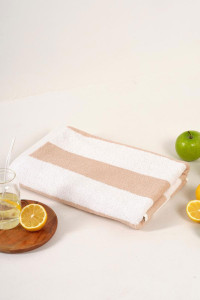 Полотенце "Urban Family" махровое "Полоски бежевые"