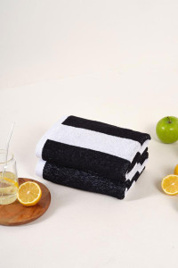 Набор махровых полотенец Urban Family "Полоски черные" 2 шт.