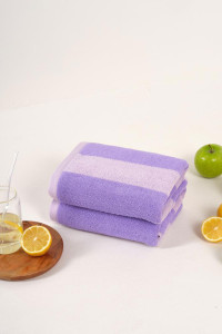 Набор махровых полотенец Urban Family "Полоски фиолетовые" 2 шт.