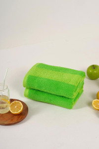 Набор махровых полотенец Urban Family "Полоски зеленые" 2 шт.