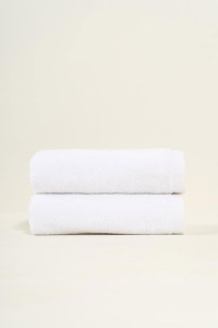 Набор махровых полотенец "Classic" белый 2 шт.