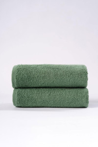 Набор махровых полотенец "Classic" темно-зеленый 2 шт.