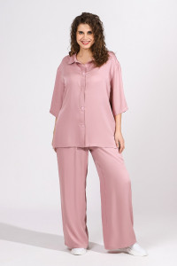 Костюм двойка женский "Лето" штапель (последний размер) сухая роза 48,50,54,56