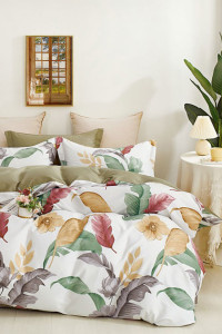 Постельное белье сатин "Листья тропиков"