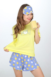 Пижама женская "Сновидение-2" кулирка (последний размер) желтый 50