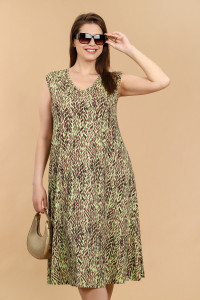 Сарафан женский "Дыхание лета-2" вискоза (последний размер) зеленый 52,54,60