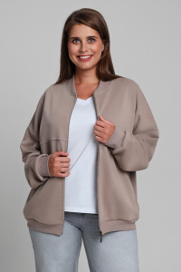 Бомбер женский "Динамика-1" лининг-кашкорсе (последний размер) бежевый 54,56,58