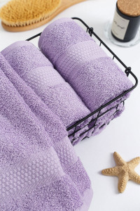 Полотенце махровое гладкокрашеное "Насыщенная сирень"