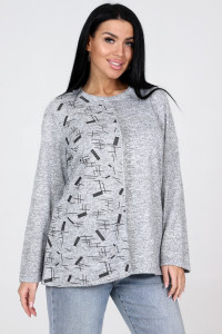 Туника женская №31856 ангора (р-ры: 50-60) серый