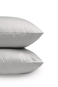 Комплект из 2-х наволочек на молнии сатин "Colors of life" Сильвер