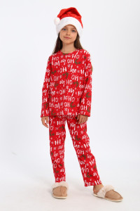 Пижама детская МЛШ "Новогодняя" кулирка (р-ры: 110-146)