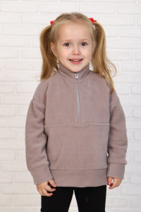 Толстовка детская МЛШ "Termit" флис (р-ры: 98-128) латте