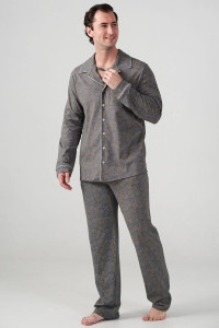 Пижама мужская "Династия" 2404-К кулирка (р-ры: 48-58) серый