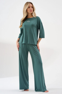 Пижама женская "Флирт" 2407-Ви вискоза (р-ры: 44-54) зеленый