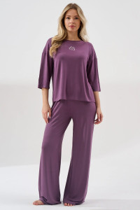 Пижама женская "Флирт" 2407-Ви вискоза (р-ры: 44-54) сиреневый