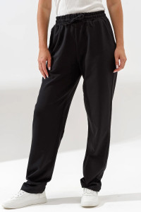 Брюки женские "Рекорд" 2364-Фут футер (р-ры: 46-60) черный