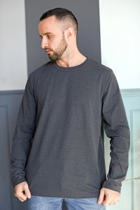 Лонгслив мужской "Основа" 2007-К кулирка (р-ры: 48-58) антрацит