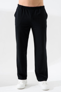 Брюки мужские "Рекорд" 2363-Фут футер 2-х нитка (р-ры: 48-60) черный