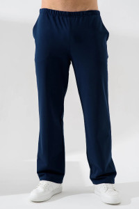 Брюки мужские "Рекорд" 2363-Фут футер 2-х нитка (р-ры: 48-60) синий
