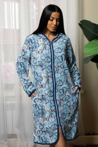 Халат женский 1948М/2 махра (р-ры: 48-70) ментол