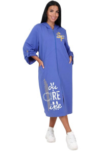 Кардиган женский "Бохо" КрФ-2329 футер (последний размер) вери-пери 50,52,56