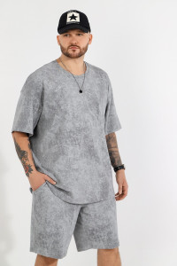 Костюм двойка мужской "Дым-2" кулирка (последний размер) серый 48