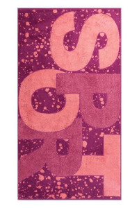 Полотенце махровое "Beautiful sport" фуксия (последний размер) 70х130