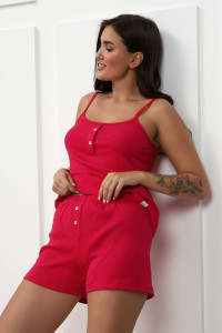 Костюм двойка женский "Нежность New" М-135КП лапша (р-ры: 42-50) фуксия