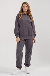 Костюм двойка женский "Энергия" 2240-Фут трикотаж (последний размер) графит 46