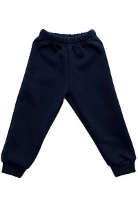 Брюки детские "Джеймс" 30502 футер 3-х нитка с начёсом (последний размер) темно-синий 98